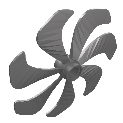 Hélice 7 pale 6 diamètre (Propeller 7 Blade 6 Diameter)