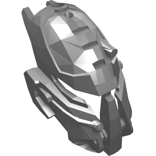 Rendu LDraw de Large Figure Mask, Bulk, couleur indicative