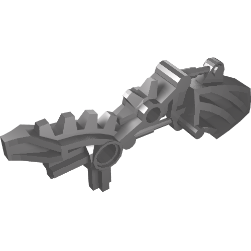 Rendu LDraw de Grande figurine arme griffe (Large Figure Weapon Crush Claw), couleur indicative