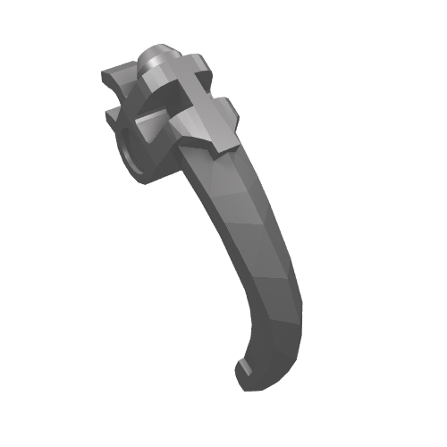 Grande griffe d'arme de figurine, avec le attache (Large Figure Weapon Claw, with Clip)