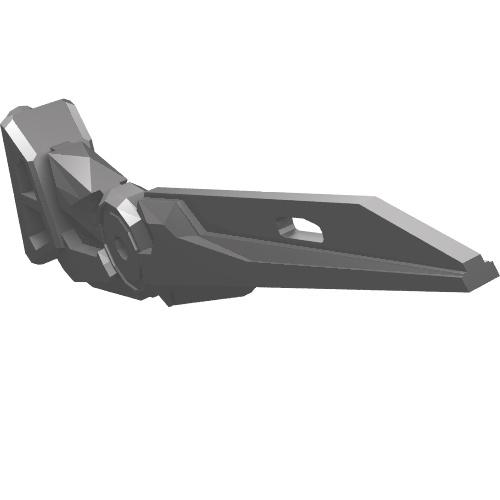 Rendu LDraw de Large Figure Weapon Blade / Claw / Spike, Flexible, couleur indicative