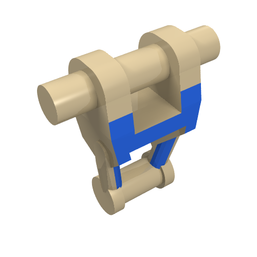 Torse mécanique, droïde de combat avec motif imprimé insigne bleu (Torso Mechanical, Battle Droid with Blue Insignia Print)