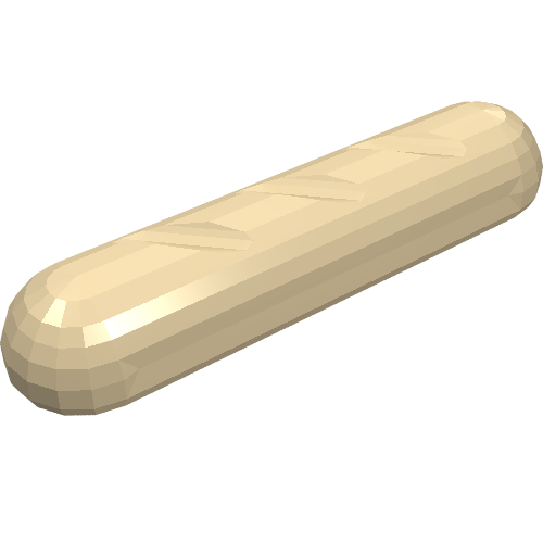 Rendu LDraw de Pain alimentaire (Food Bread), couleur indicative