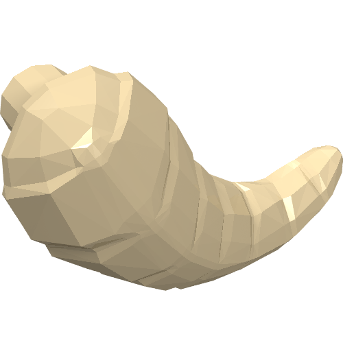 Partie du corps de la créature, Corne, Wampa / Tauntaun droite (Creature Body Part, Horn, Wampa / Tauntaun Right)