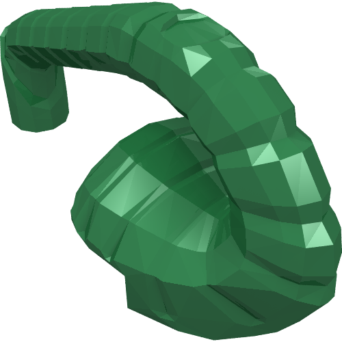 Rendu LDraw de figurine Costume Scorpion Tail, couleur indicative