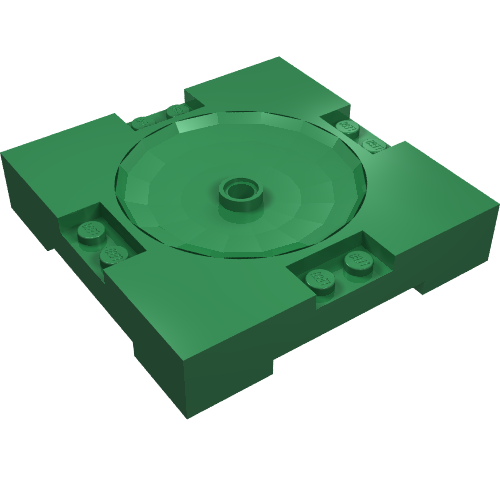 Rendu LDraw de Section des terrains de sport 8 x 8 (Sports Field Section 8 x 8), couleur indicative