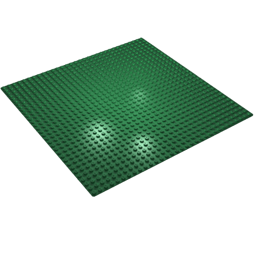 Rendu LDraw de Plaque de base 32 x 32 (Baseplate 32 x 32), couleur indicative