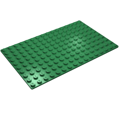 Rendu LDraw de Plaque de base 10 x 16 (Baseplate 10 x 16), couleur indicative