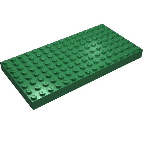 Rendu LDraw de Brique 8 x 16 (Brick 8 x 16), couleur indicative
