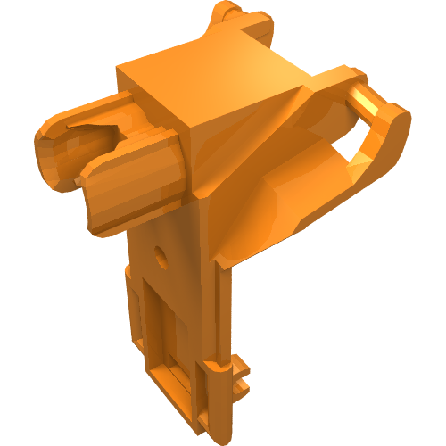 Rendu LDraw de Large Figure Cockpit Seat avec Ball Joint, couleur indicative