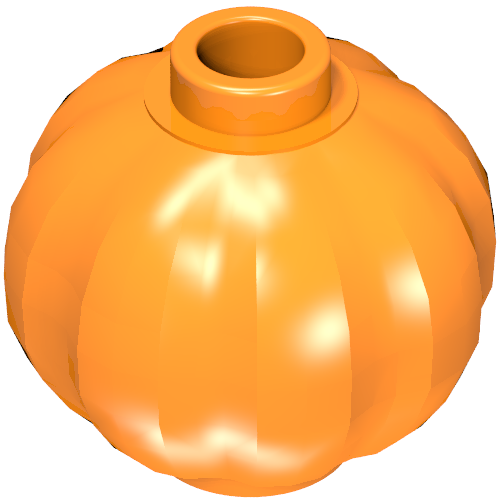 Rendu LDraw de Plante, citrouille (Plant, Pumpkin), couleur indicative