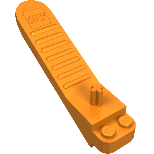 Rendu LDraw de Brique et séparateur d'axe v2.0 (Brick and Axle Separator v2.0), couleur indicative