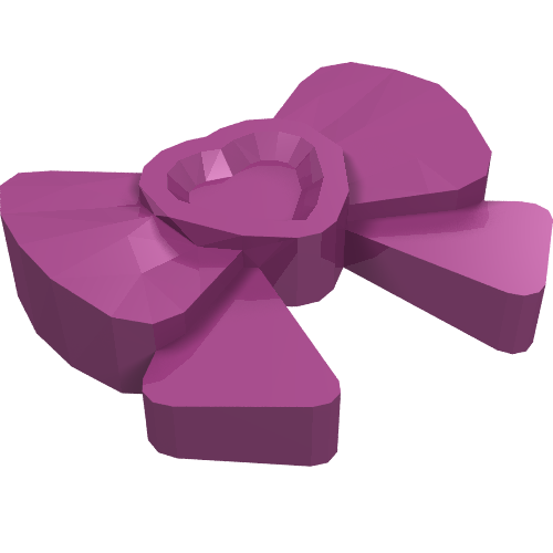 Accessoire Bow avec cœur, long ruban et connecteur (Headwear Accessory Bow with Heart, Long Ribbon and Pin)