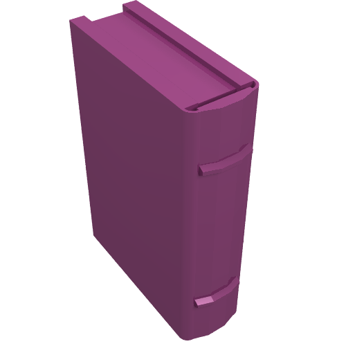 Rendu LDraw de Livre 2 x 3 [sans motif] (Book 2 x 3 [Plain]), couleur indicative