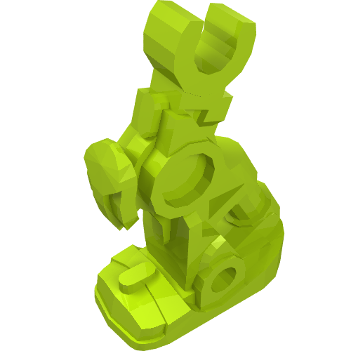 Rendu LDraw de Leg Mechanical (Hero Factory), couleur indicative