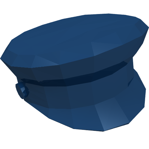Chapeau, casquette de capitaine [sans motif] (Hat, Captain's Cap [Plain])