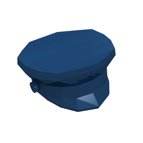 Chapeau, police [sans motif] (Hat, Police [Plain])