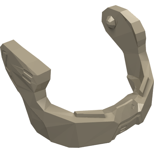 Casque accessoire visière / mentonnière (résistance trooper) (Headwear Accessory Visor / Chin Guard (Resistance Trooper))