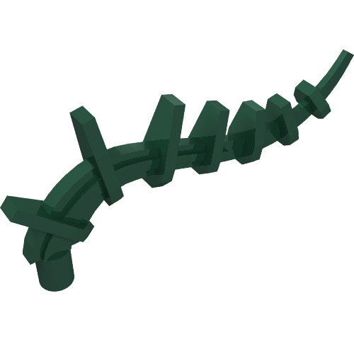 Plante / créature partie du corps, vigne / queue / tentacule / Bionicle colonne vertébrale, épineux (Plant / Creature Body Part, Vine / Tail / Tentacle / Bionicle Spine, Spiky)