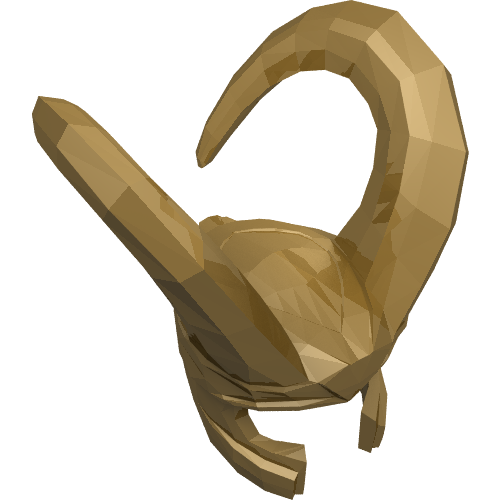 Minifigurine Casque avec grandes cornes flexibles incurvées (Minifig Helmet with Large Curved Flexible Horns)