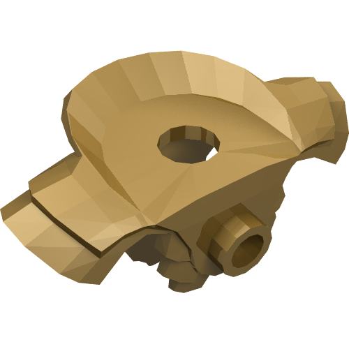 Plastron armure minifigurine nuque avec épaulettes et trou d'axe à l'arrière (Minifig Neckwear Armour Breastplate with Shoulder Pads and Axle Hole on Back)