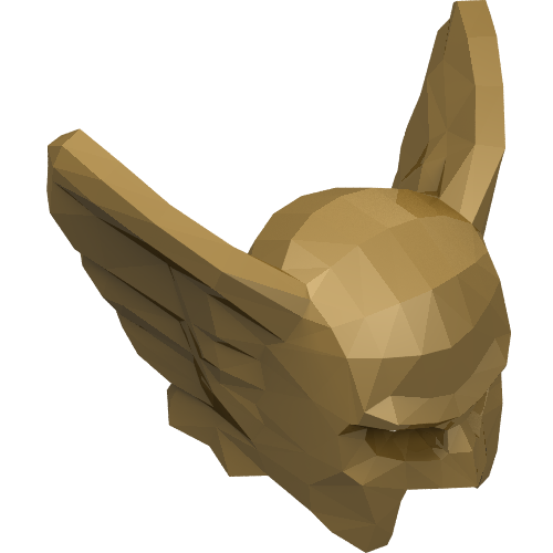 Casque ouvert menton avec des ailes (faucon) (Helmet Open Chin with Wings (Hawkman))