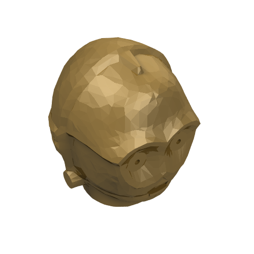 Tête de minifigurine spéciale, droïde de protocole (C-3PO) [sans motif] (Minifig Head Special, Protocol Droid (C-3PO) [Plain])