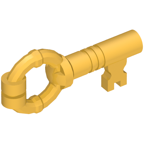 Rendu LDraw de Clé d'équipement (Equipment Key), couleur indicative