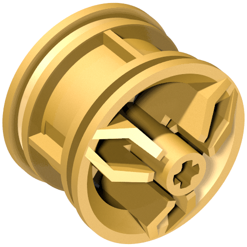 Rendu LDraw de Roue 30 x 20 avec trous d'axe central (Wheel 30 x 20 with Center Axle Holes), couleur indicative