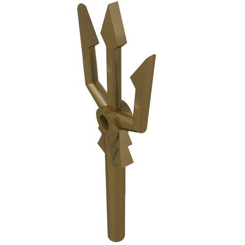 Rendu LDraw de Arme Trident (Weapon Trident), couleur indicative