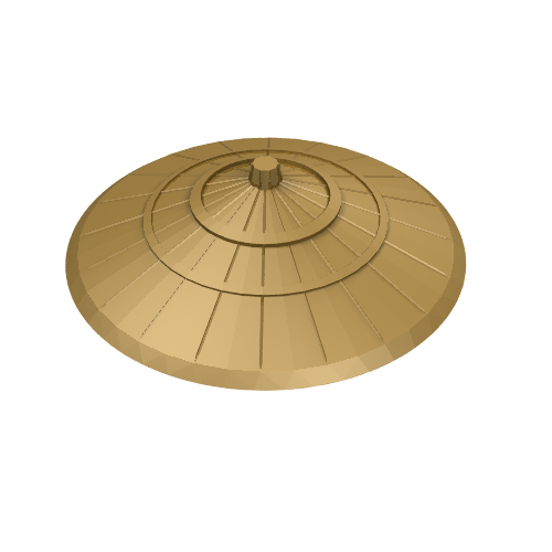 Chapeau, style asiatique conique (Hat, Conical Asian Style)