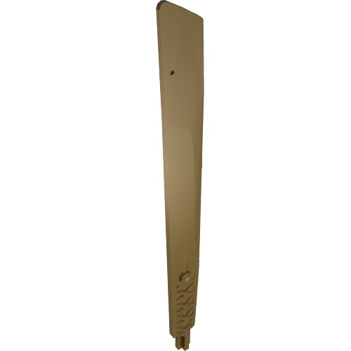 Rendu LDraw de Hélice 1 Lame 2 x 16 avec axe (Propeller 1 Blade 2 x 16 with Axle), couleur indicative