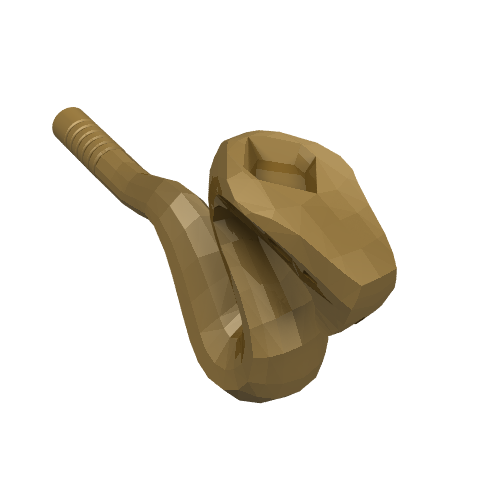 Rendu LDraw de Animal, Serpent avec queue droite (Animal, Snake with Straight Tail), couleur indicative