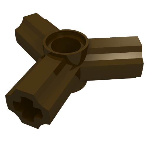 Raccord Technic pour axe et connecteur coudé triple [décalage de 120°] (Technic Axle and Pin Connector Angled Triple [120° Offset])