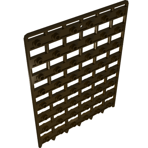 Rendu LDraw de Porte 1 x 12 x 16 Porte du Château (Portcullis) (Door 1 x 12 x 16 Castle Gate (Portcullis)), couleur indicative