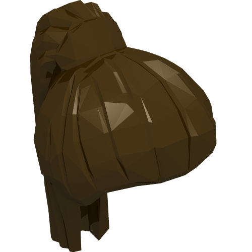 Cheveux queue de cheval longue droite avec cravate (Hair Ponytail Long Straight with Tie)