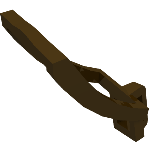Rendu LDraw de Fourreau d'équipement avec bandoulière (Equipment Scabbard with Shoulder Strap), couleur indicative