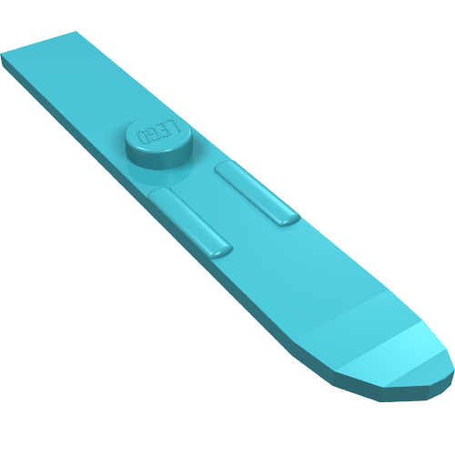 Rendu LDraw de Ski sportif 6l (Sports Ski 6L), couleur indicative
