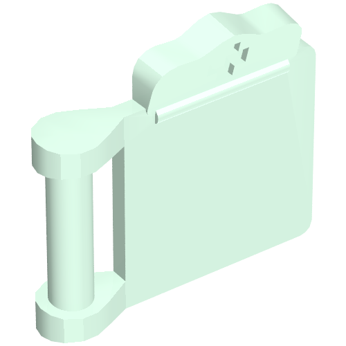 Rendu LDraw de Équipement médical Presse-papiers (Equipment Medical Clipboard), couleur indicative