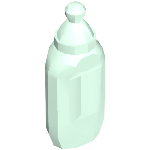 Rendu LDraw de Équipement médical Bouteille d'alimentation (Equipment Medical Feeding Bottle), couleur indicative