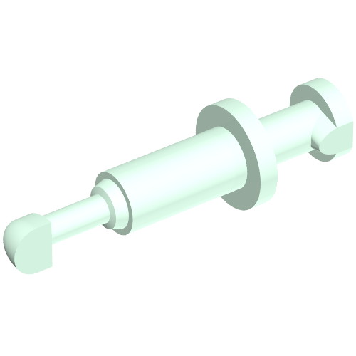 Rendu LDraw de Équipement Seringue médicale (Equipment Medical Syringe), couleur indicative