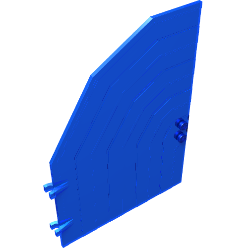 Rendu LDraw de Porte 1 x 9 x 11 avec attaches (Door 1 x 9 x 11 with Clips), couleur indicative