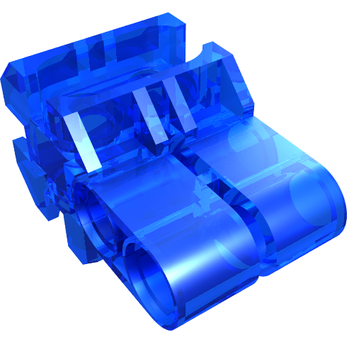 Rendu LDraw de Connecteur modulaire Technic (Technic Modular Connector), couleur indicative