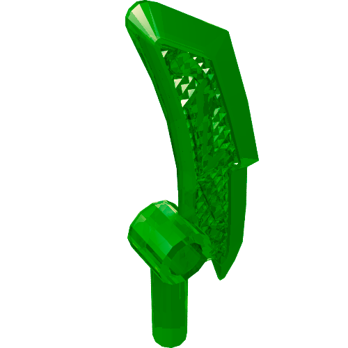 Rendu LDraw de Weapon Blade avec barre (Ninjago Jade Blade), couleur indicative
