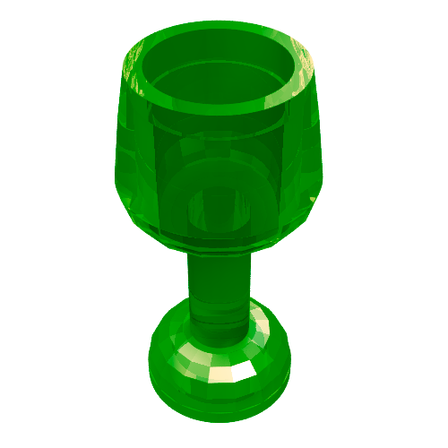 Rendu LDraw de Équipement gobelet grand (Equipment Goblet Large), couleur indicative