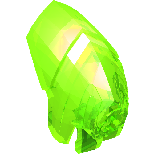 Rendu LDraw de Large Figure Helmet / Visor avec Clip, couleur indicative