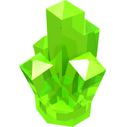 Pierre 1 x 1 cristal 5 pointes (Rock 1 x 1 Crystal 5 Point)
