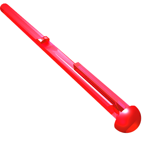 Rendu LDraw de Projectile, tir à ressort munitions 8l bar (Projectile, Spring Shooter Ammunition 8L Bar), couleur indicative