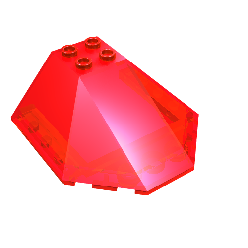Rendu LDraw de Pare-brise 6 x 6 x 2 auvent (Windscreen 6 x 6 x 2 Canopy), couleur indicative
