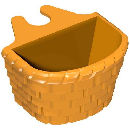 Rendu LDraw de Fabuland, Panier (Fabuland, Basket), couleur indicative